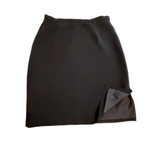 Ann Taylor Short Black Pencil Skirt‎ Womens 10 Lined Career Business Work